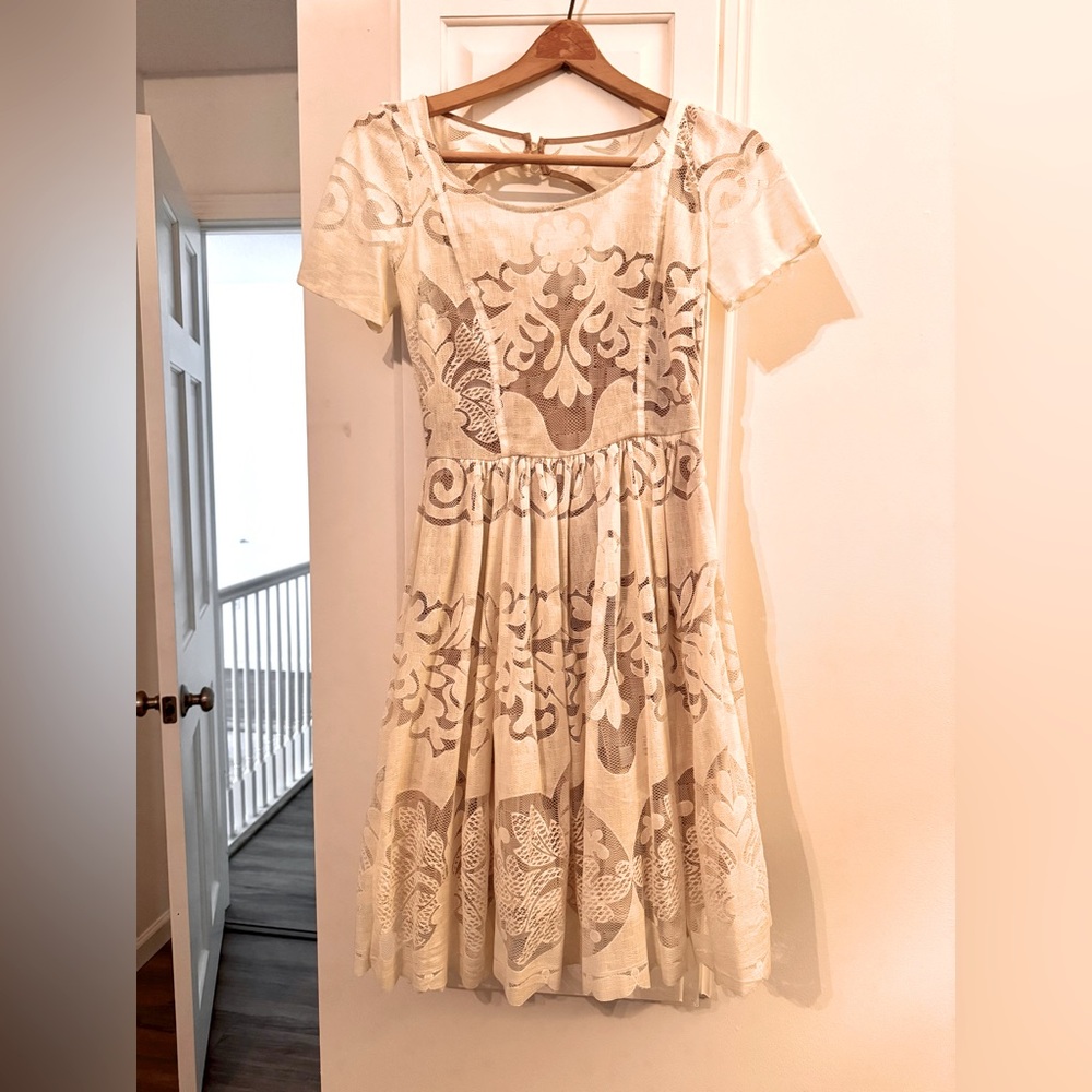 Anthropologie lace dress size XS